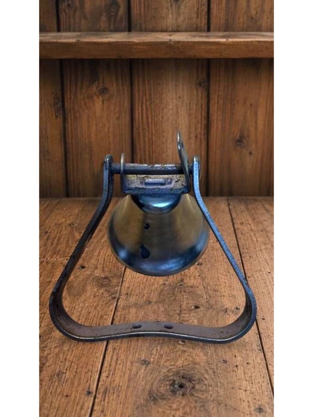 Vintage Shopkeeper's Hand Bell, Brass Counter Bell, General Store Service Bell, - Picture 3 of 7